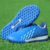 New LiNing Jin TF Rubber Broken Studs Artificial Ground Cushioning Wear Resistant Soccer Shoes Men's Blue YSTU005-2