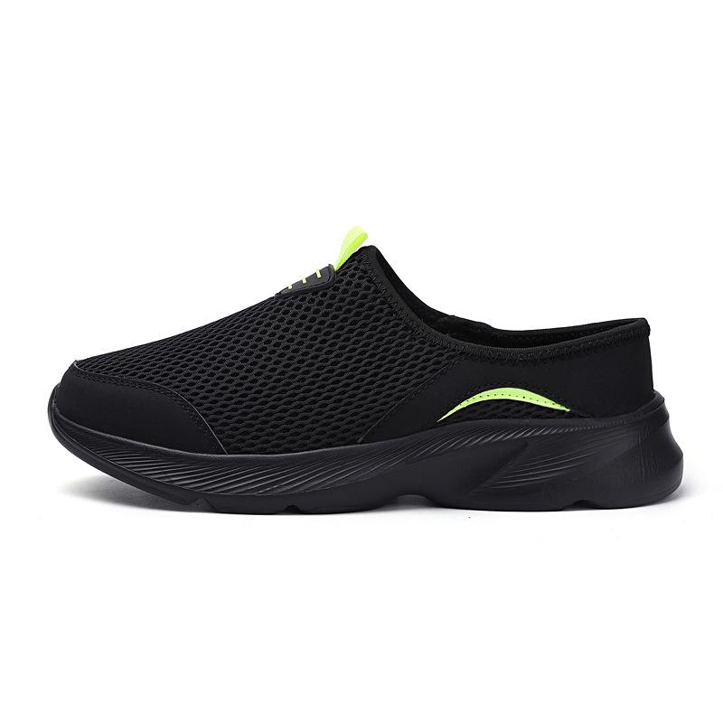 

Mesh shoes overalls breathable men s shoes Korean version large size mesh shoes lightweight men s sports shoes 46 чёрный