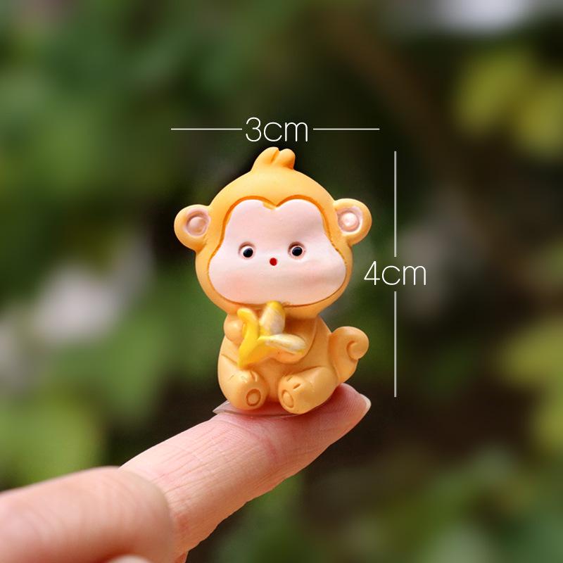 Zodiac Animal Resin Figurine - Creative Desktop & Car Ornament