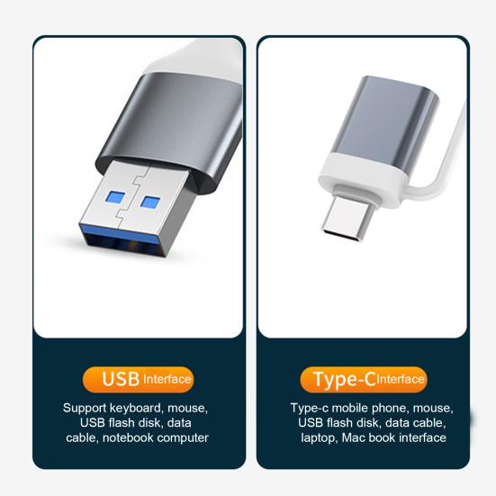 Bağlantı İstasyonu Sürücüsüz Geniş Uyumluluk Hafif Bilgisayar Hub'ı 5 Gbps USB'den USB'ye Bağlantı İstasyonu Ayırıcı Hub Bilgisayar Aksesuarları