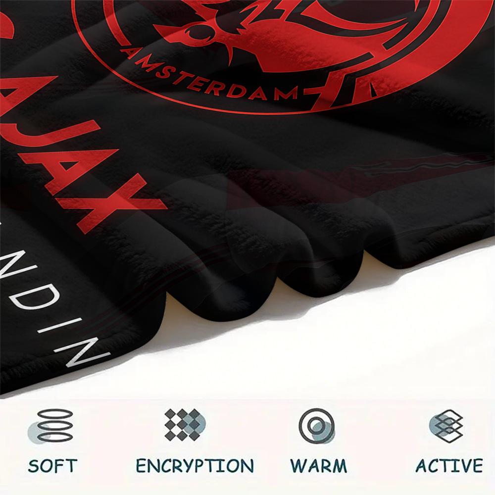 AFC Ajax Amsterdam FlAannel Blanket, High quality Comfortable for All Seasons, Home Decor, Warmth and Comfort