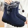 Snow Boots Women's Plus Size Women's Boots Plus Velvet Thick Cotton Boots Polyurethane Boots High-top Thick-soled Cotton Shoes