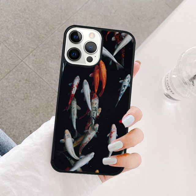 KOI CARP FISH Phone Case Cover For iPhone 17 Air 15 16e 14 13 12 Pro Max 11 Pro Max Plus Coque Shell