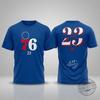 Heißer Verkauf 76ers Nr. 23 JAMES Grafikdruck T-Shirt Herren Damen Streetwear Y2K Harajuku Rundhals Baumwolle Weiches Oberteil Locker Freizeit Oversized Sommer Neues T-Shirt