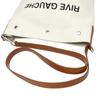 SAINT LAURENT Rive Gauche Shoulder Bag canvas Natural x brown unisex VLR669299 Used