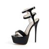 Fashion Summer 17cm High Heels Sandals Women Sexy Peep Toe Platform Ankle Buckle Strap Super-high Heel Shoe Party Pumps Gladiator Sandal
