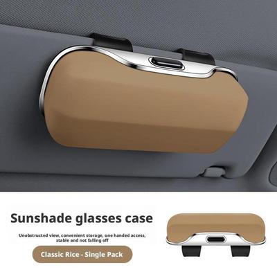 1Pc Car Glasses Case Car Sunshade Universal Sunglasses Glasses Storage Ticket Box Car Functional Multi Box W4A9