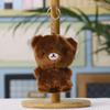 Plush Bear Keychain Cute Dog Toy Soft Stuffed Animal For Bag Decor