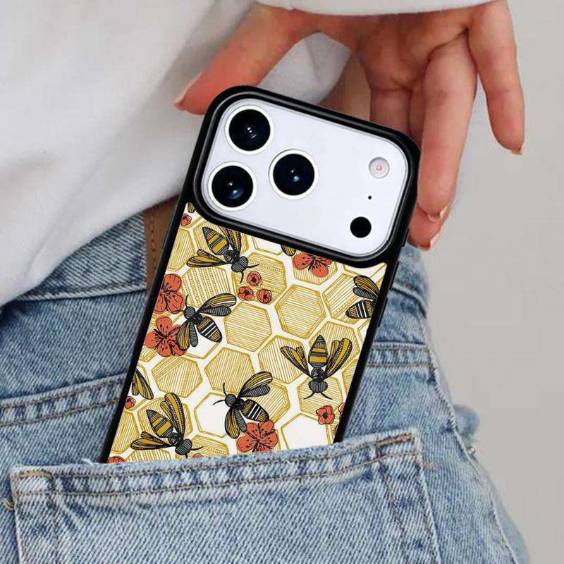 Bee Keeping Honey Bees Style Phone Case for iPhone 16e 15 14 13 12 17 Pro Max Plus Air 17pro Cover Coque