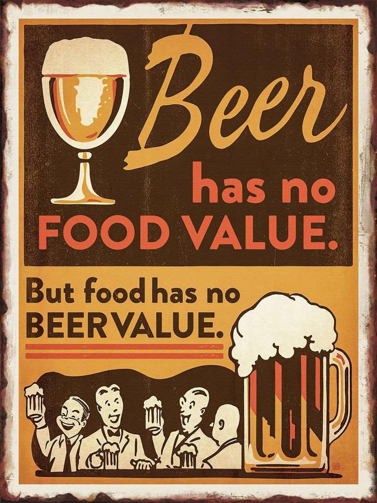 Vintage Beer Metal Tin Sign Poster for Bar Club Kitchen Wall Decoration Beverage Shop Pla x