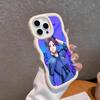 Blue Lock Reo Mikage Wavy Edge TPU Mobile Phone Case for iPhone 17 16 15 14 13 12 11 Air Pro Max Plus Colorful Cover