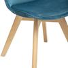 Scandinavian Style Chair "Baya Patchwork" Atmosphera - Blue