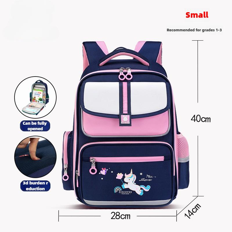 Primary School Children's Schoolbag Spine Protection To Reduce The Burden of Large-capacity British Style Children's Backpack