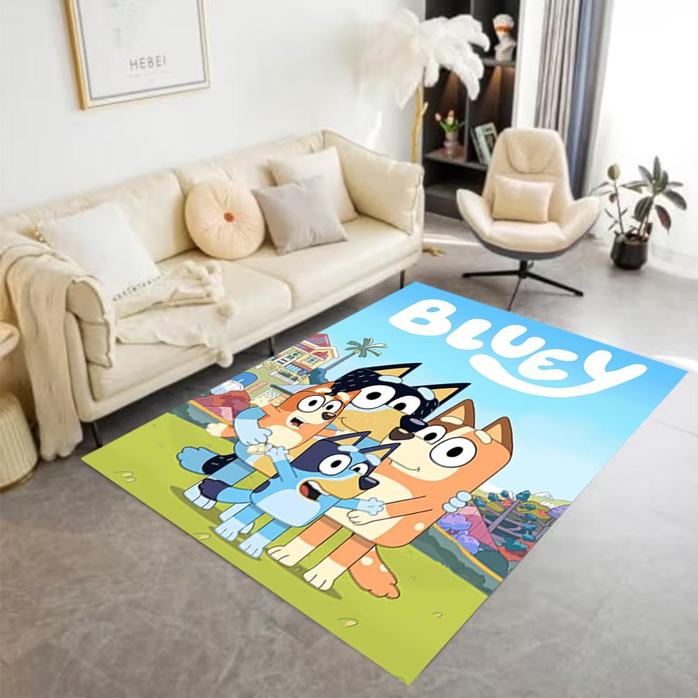Bluey Bingo Hug Area Rug Suitable for Balcony Hallway Decorate room Kitchen Antislip Carpet Anime Office Decor Wedding Party Gift