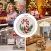 Christmas Embroidery Kit 3-Piece Holiday Handcraft Set Christmas Cross Stitching Kits For Women Adults Mother Teens Girlfriend