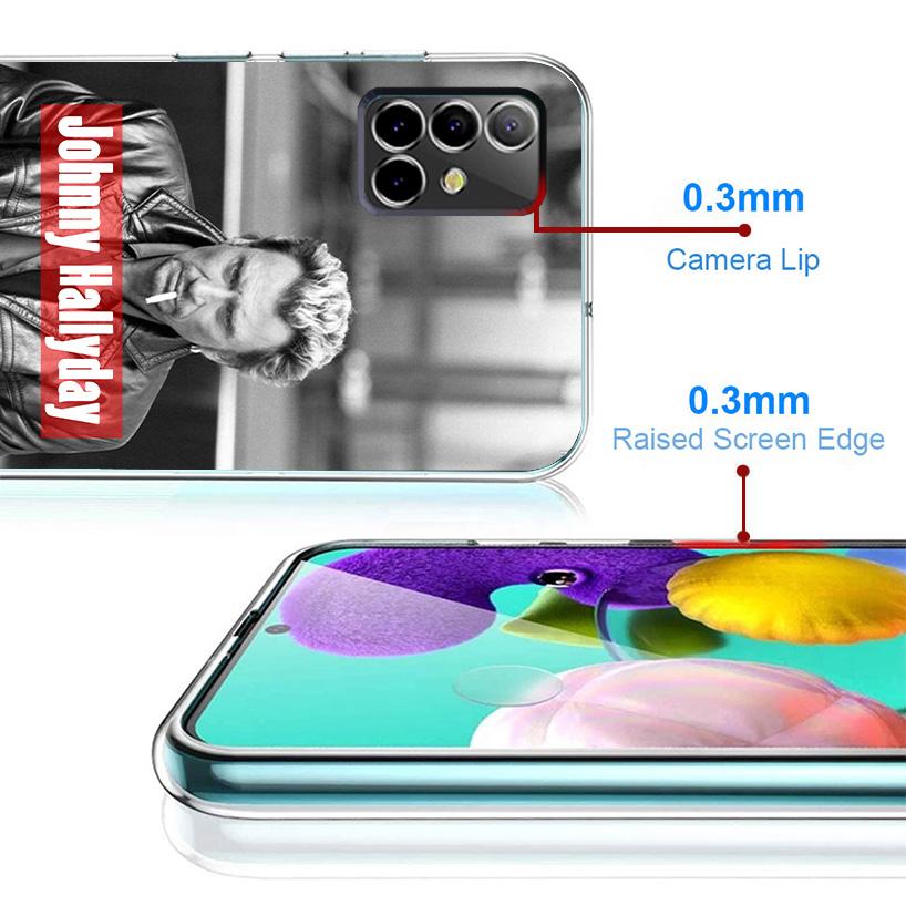 Johnny Hallyday Music Phone Case For Samsung Galaxy A17 A16 A15 A14 A13 A57 A56 A55 A54 A53 A37 A36 A35 A34 A33 A26 A25 A24 A23