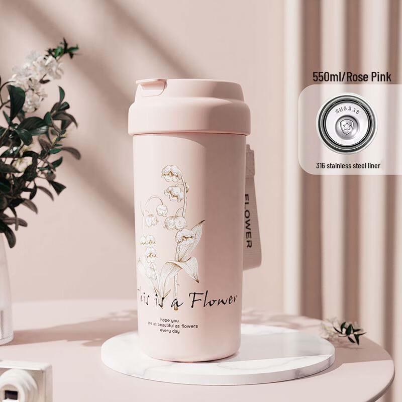 ZISIZ Ceramic Lined Insulated Travel Mug