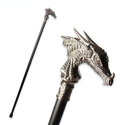Bastone da passeggio di lusso con testa di drago per uomo Bastone da passeggio decorativo per uomo e donna Bastone da passeggio staccabile alla moda elegante