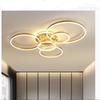 Modern Minimalist Gold Ring Ceiling Lamp for Living Room and Bedroom