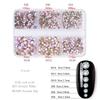 Glitter Rhinestones AB-Flat Back Shiny Stones Nail Art Decoration Mixed Sizes Nail Gems Crystal Strass Accessories