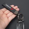 for Car Exquisite Carbon Fiber Keychain Auto Styling Custom Key Ring Mitsubishi Colt I200 Outlander Pajero Lancer Triton Jinxuan