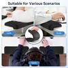L-Shaped Elbow Pad for Desk, 2-Piece Arm Rest for Desk Wrist Support, Ergonomic Desk Edge Cushion Memory Foam Elbow Support for Work, Study, and