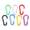 5Pcs D-Shape Carabiner Hook Multi-Uses Aluminum Alloy Snap Spring Carabiner Clip