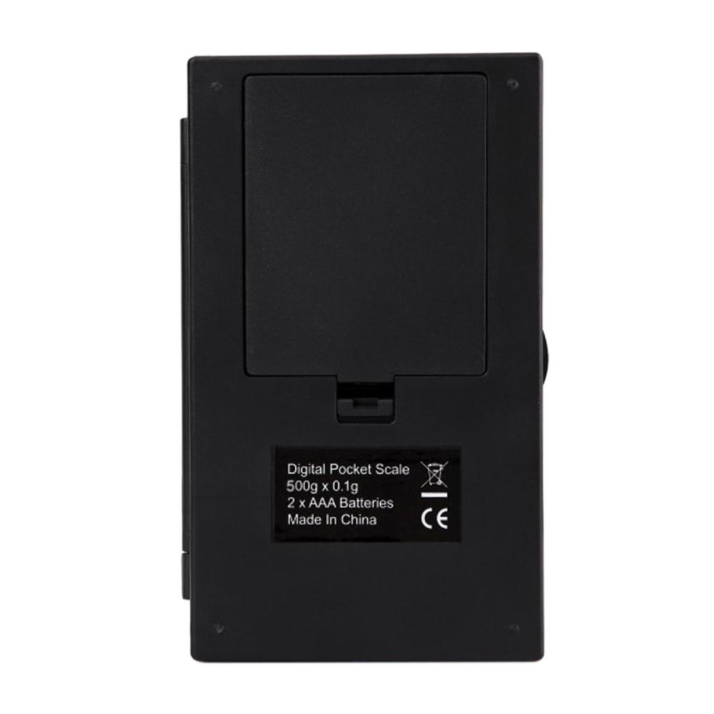 500 g x 0,1 g mini bærbar smykkevekt Høy nøyaktighet LED digital lommevekt Gull Sølv Diamant