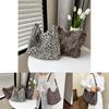 2024 Stylish Lazy Leopard Print Large Capacity Shoulder Bag For Women Chic Casual Use