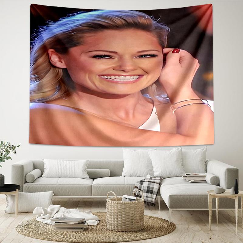 Helene Fischer Print Tapestry, Backdrop, Easy Setup, Ideal for Bedroom, Office & Living Room, with Aesthetic Wall Hanging Decor.