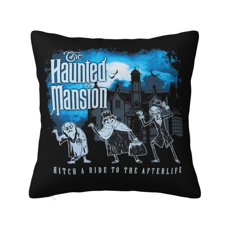 Custom Halloween Haunted Mansion Pillow Case 40x40cm Cushion Cover Decoration Salon Square Pillowcase