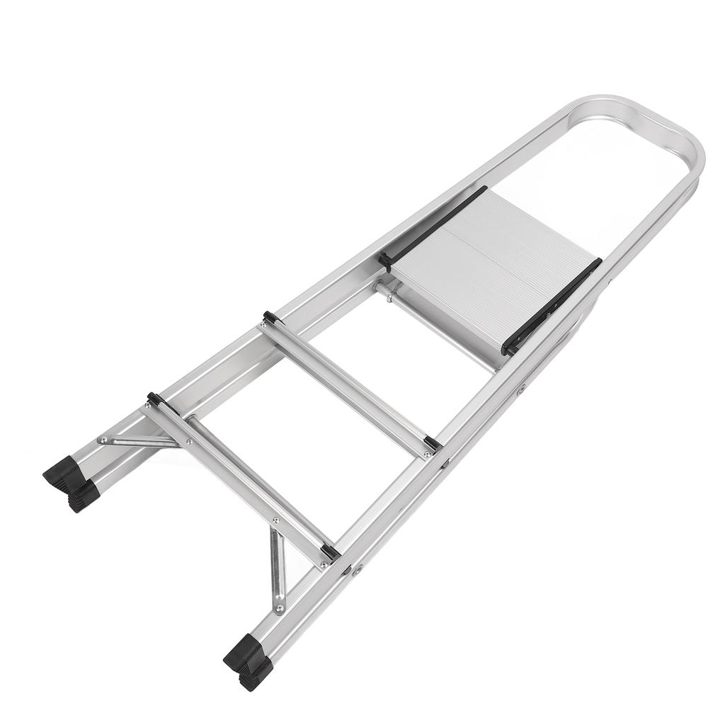 3 Step Ladder Foldable Aluminium Alloy Non Slip 330lbs Capacity Multifunctional Portable Step Stool