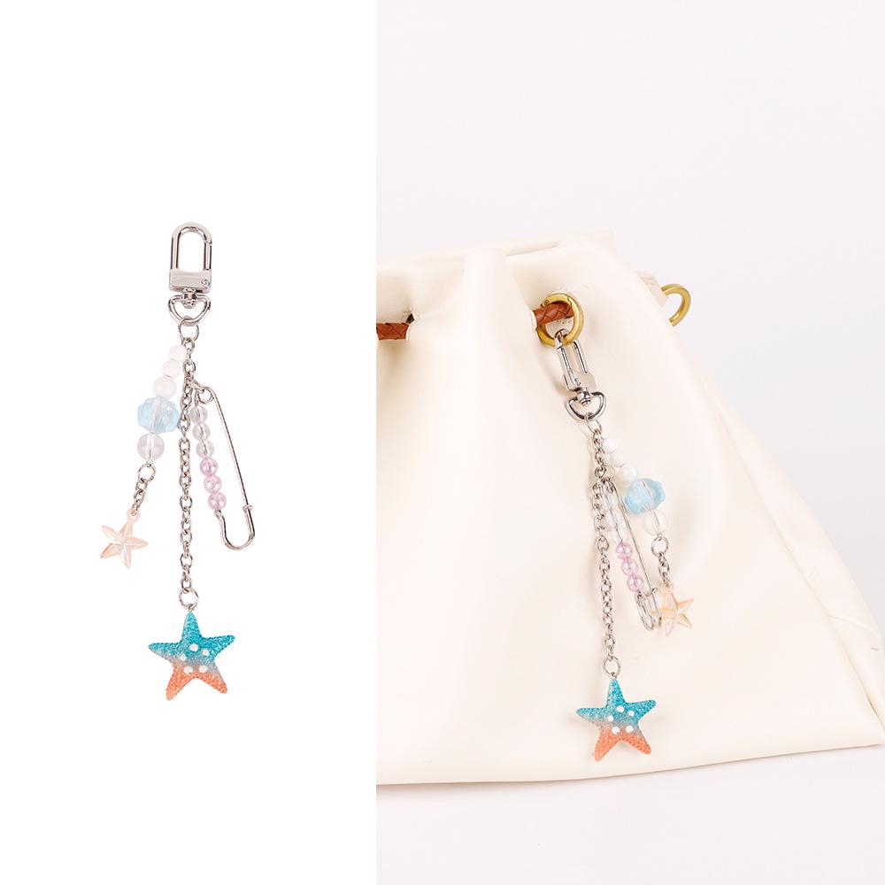 Ocean Series Starfish & Turtle Bag Charm Keyring