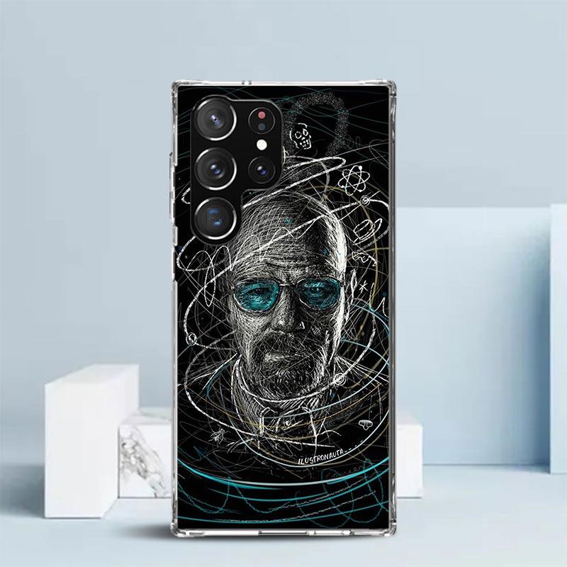 Breaking Bad WalterWhite Phone Case For Samsung Galaxy S24 S25 Edge S26 Ultra S22 S23 Plus S21 + S20 FE Soft TPU Back Cover Gala