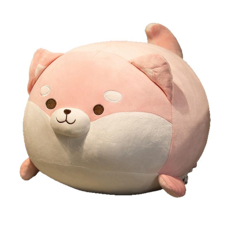 Shiba Inu Rag Doll Girl Birthday Gift on Bed Corgi Few Cute Plush Toys Doll Dog Doll Pillow