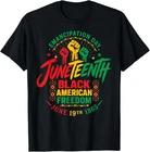 Juneteenth African 1865 American Freedom Black History T-Shirt 4XL
