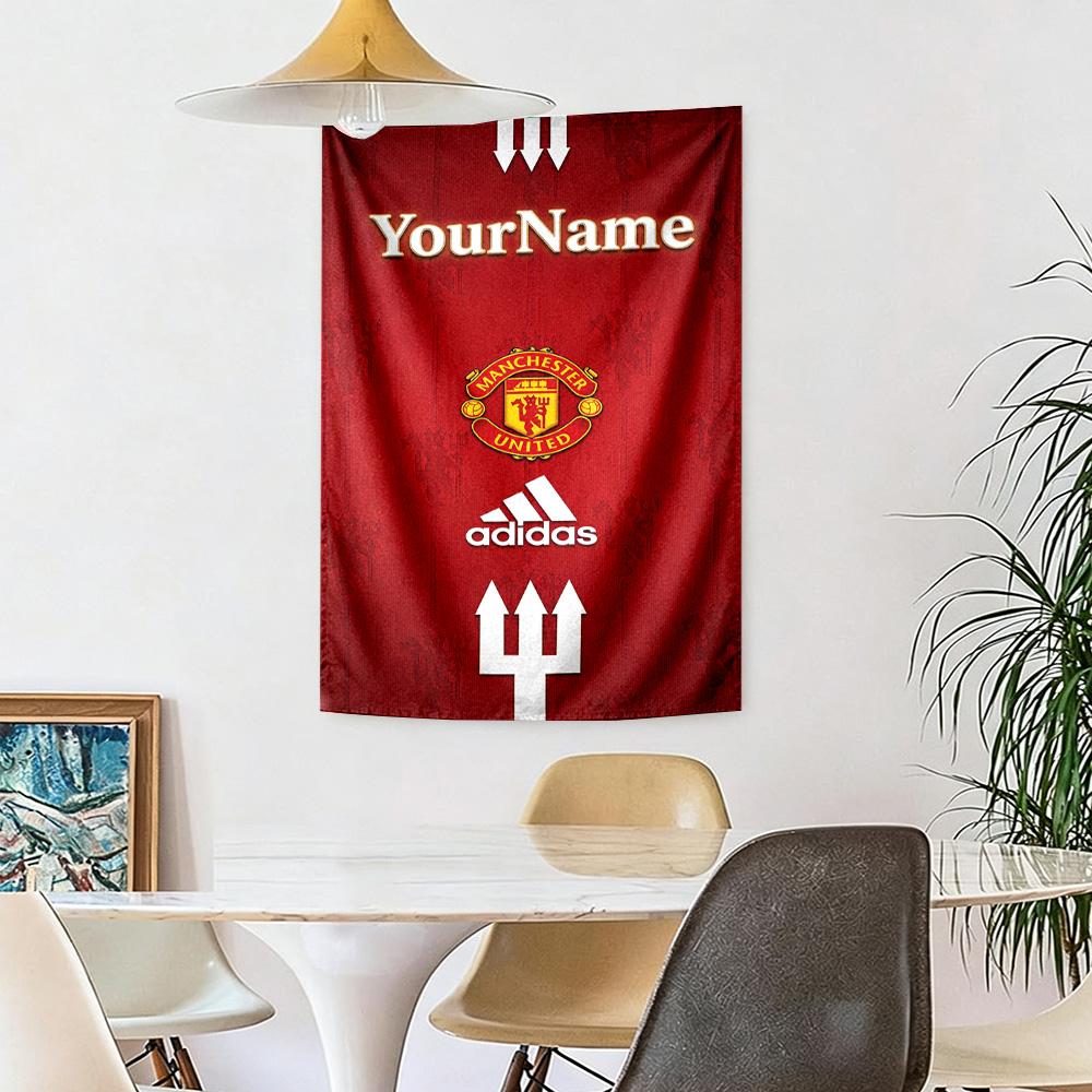 Manchester Custom Your Name Wall Decor Tapestry Art For Pet Memorial Birthdaywedding Party Backdrop Family Gift