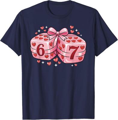 Preppy 67 Valentine Six Seven Dice For Men Women Kids Unisex T-Shirt
