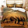 Reactive Printing Watercolor Painting Bohemian Elephant Bedding Set Winter Duvet Cover Sets Kids Adult Home Textile Bed Cover
