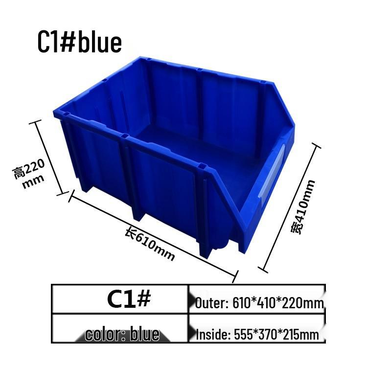 Modulare Kunststoffteile- und Werkzeugaufbewahrungsbox mit schräger Öffnung