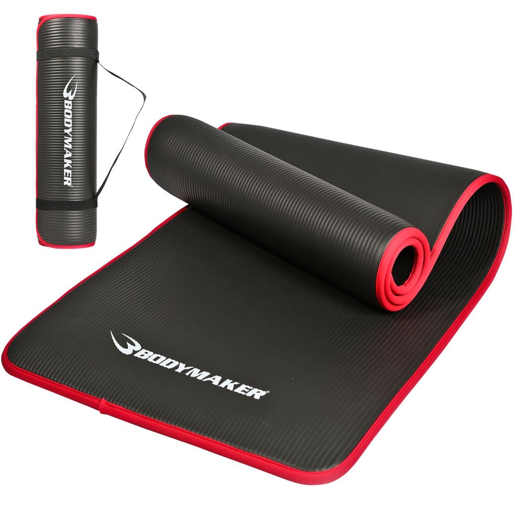 

in BODYMAKER NBR Mat Edge Wrapping Black Yoga Mat Stretching Pilates Exercise Fitness Training [Manufactured Japan] чёрный