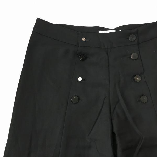 J.W.ANDERSON Made in UK 100% Wool Cropped Wide Pants Black Women’s M/UK6 Inseam 50cm(USED)
