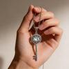 Classic Moon Goddess And Star Glass Necklace With Alloy Pendant For Women And Men