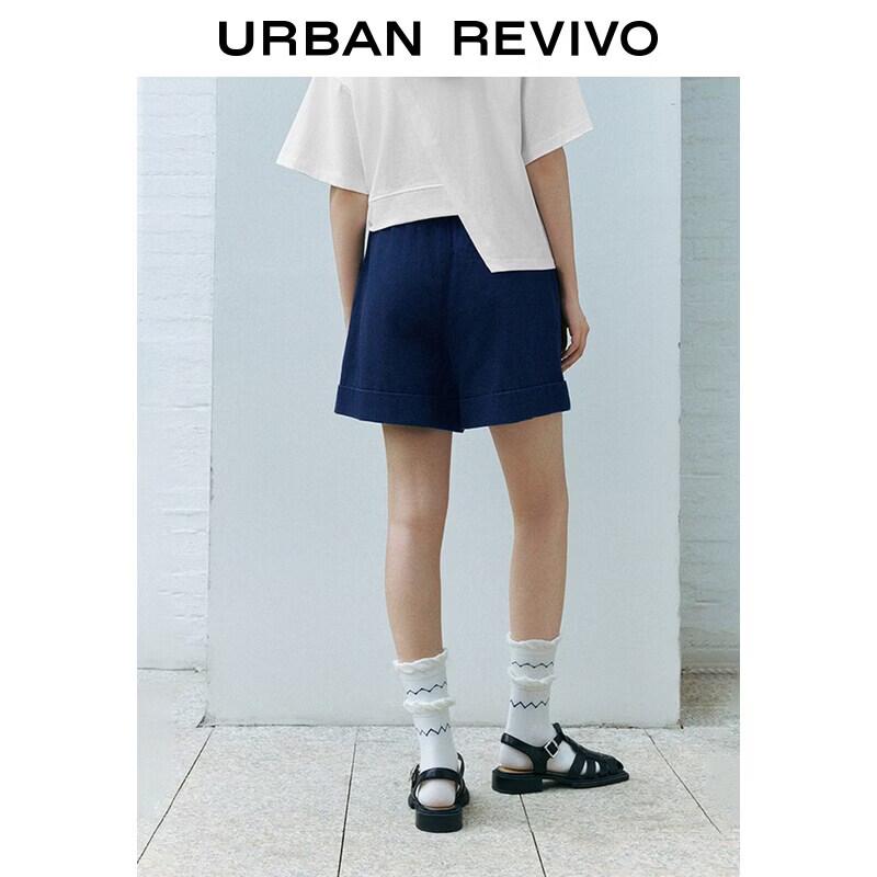 UR Women's Cotton Rolled-Hem Loose Shorts