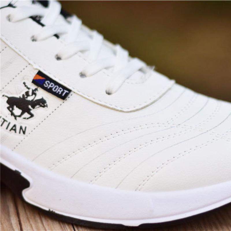 Fashion Men's Casual Sneakers Versatile Air Cushion Running Men Shoes Breathable Outdoor Sports Leather Shoes Non-Slip Male Shoe