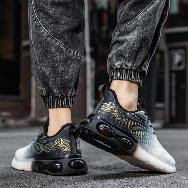 Summer air cushion running shoes trend 3D three-dimensional large size sports shoes casual shoes men's shoes joint 2025 shoes