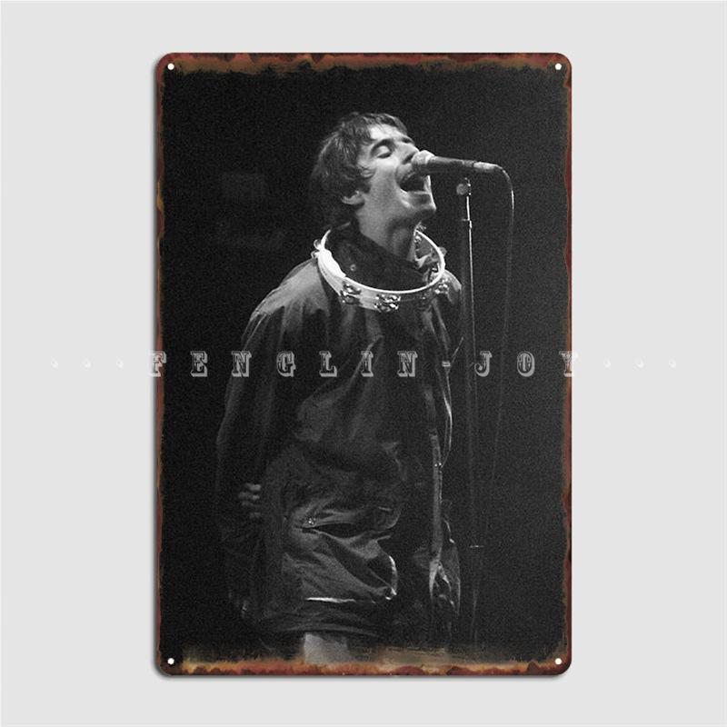 

Лиам Галлахер Принт Металлическая Табличка Постер Клуб Дом Паб Гараж Печать Настенная Табличка Жестяная Вывеска Постеры 20x30cm（7.8x11.8inch）