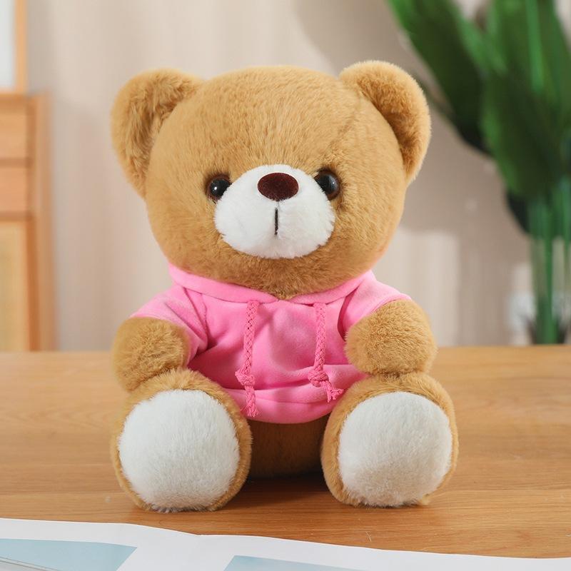 Orso carino vestito orsacchiotto bambola giocattolo di peluche orso da abbracciare bambola bambini bambola di pezza ragazza regalo di compleanno
