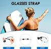 2/5pcs Universal Adjustable Eyewear Retainer Fit Sports Sunglasses Retainer Unisex Strap Safety Glasses Holder Large Round-Head