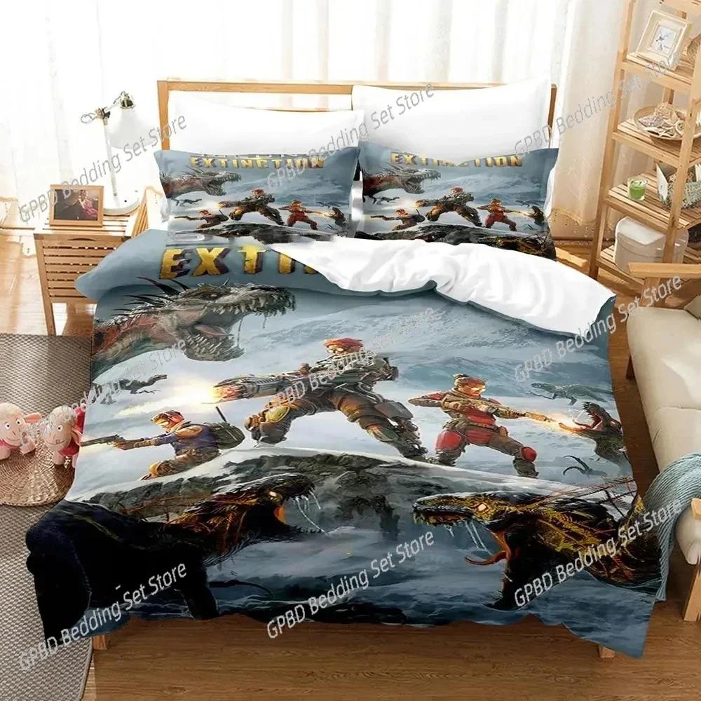 Game Second Extinction 3D Bedding Set Duvet Cover Pillowcases Single Twin Full Queen King Size Home Decor Quilt Boys Gift